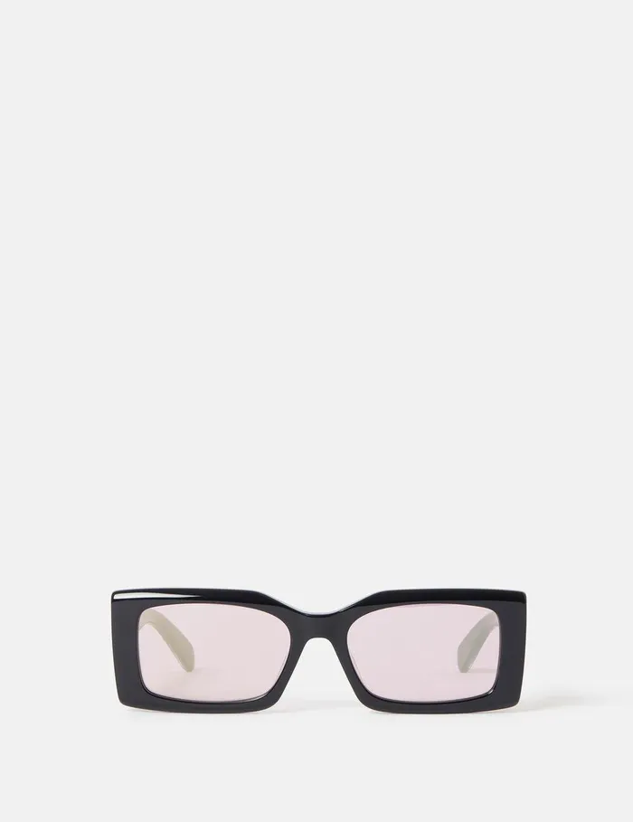 Stella McCartney Sunglasses Women LogoEngraved Rectangular Sunglasses Black