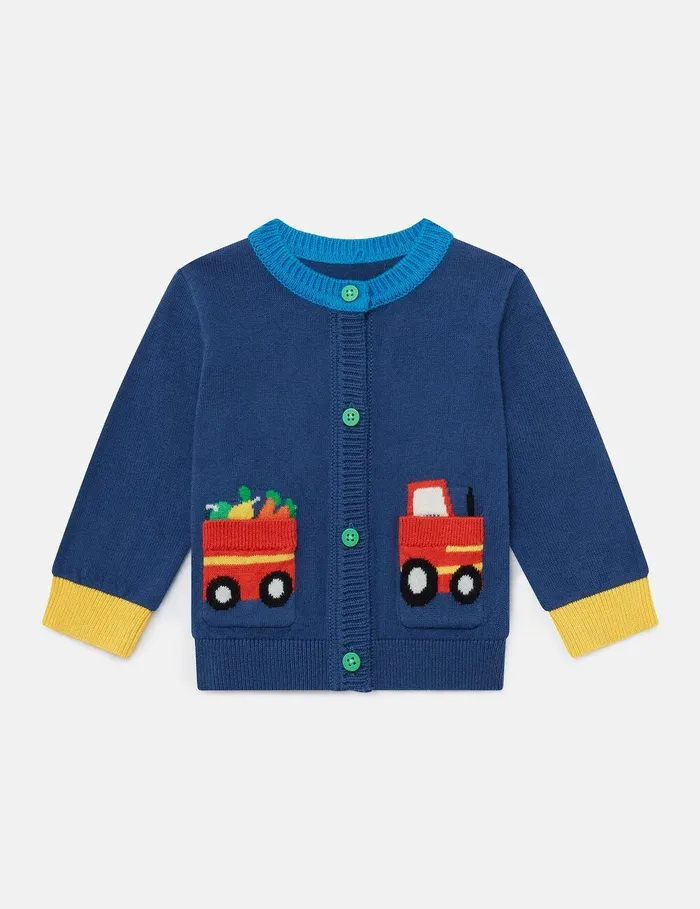 Stella McCartney Sweatshirt And TShirts Kids Farmyard Graphic Knitted Cardigan Multicolour