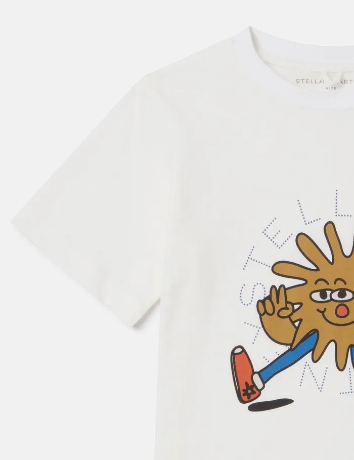 Stella McCartney TShirts And Sweatshirt Kids Cosmic Cowboy Graphic Logo TShirt Ivory Stella McCartney TShirts And Sweatshirt Kids Cosmic Cowboy Graphic Logo TShirt Ivory