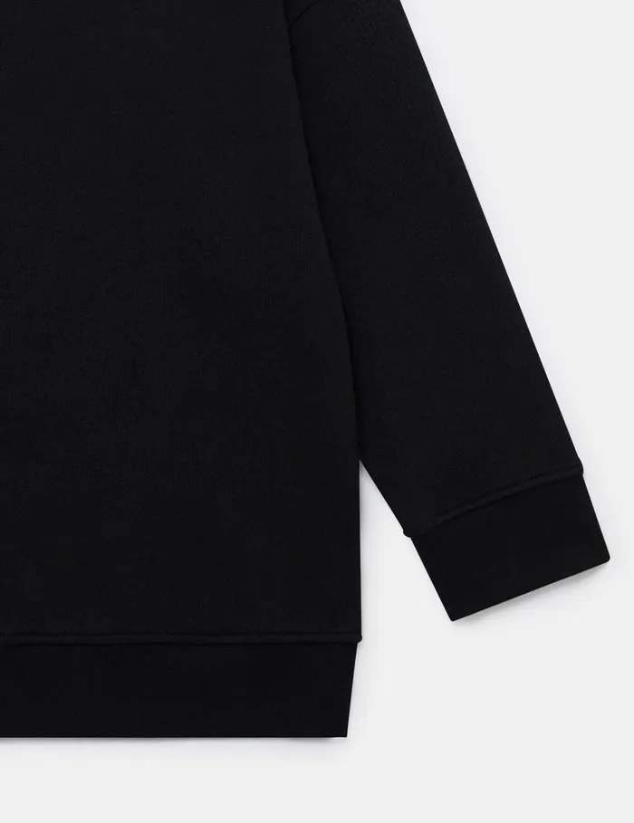 Stella McCartney TShirts And Sweatshirt Kids Logo Graphic LongSleeve Sweatshirt Black