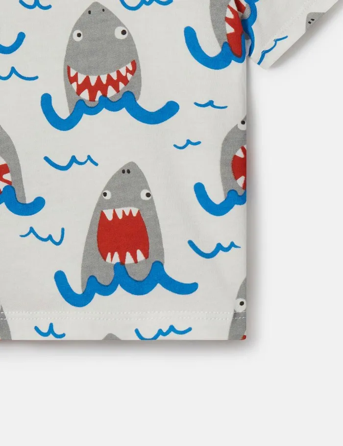 Stella McCartney TShirts And Sweatshirt Kids Shark Print TShirt Ivory Stella McCartney TShirts And Sweatshirt Kids Shark Print TShirt Ivory