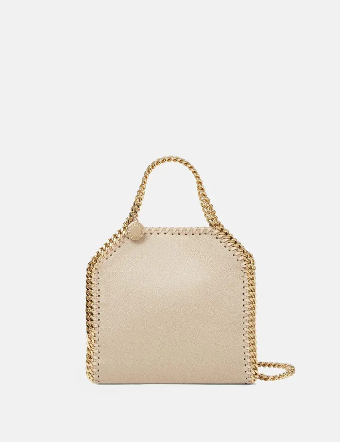 Stella McCartney TopHandle Bags Women Falabella Tiny Tote Bag Butter Cream