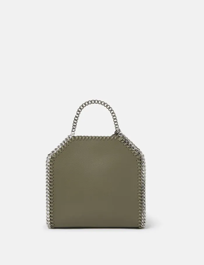 Stella McCartney TopHandle Bags Women Falabella Tiny Tote Bag Khaki Green Stella McCartney TopHandle Bags Women Falabella Tiny Tote Bag Khaki Green