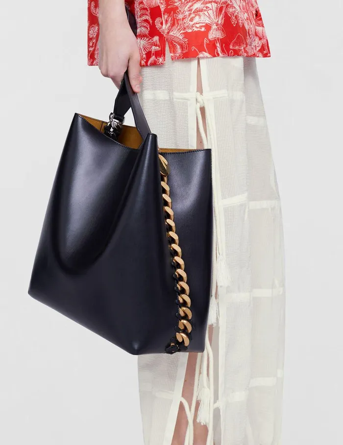 Stella McCartney TopHandle Bags Women Frayme Tote Bag Black Stella McCartney TopHandle Bags Women Frayme Tote Bag Black