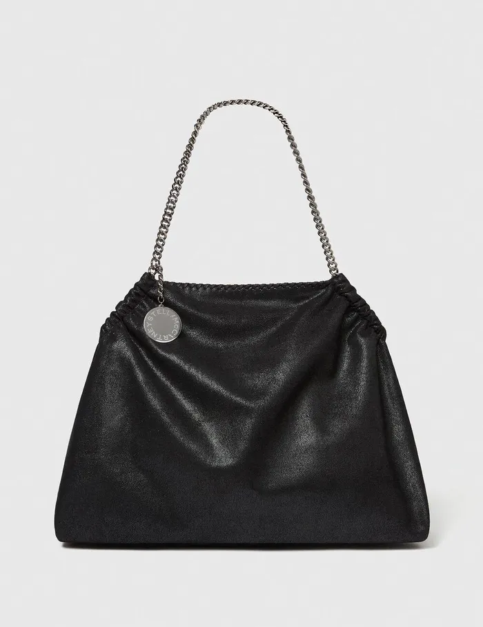 Stella McCartney Tote Bags Women Falabella Drawstring Tote Bag Black