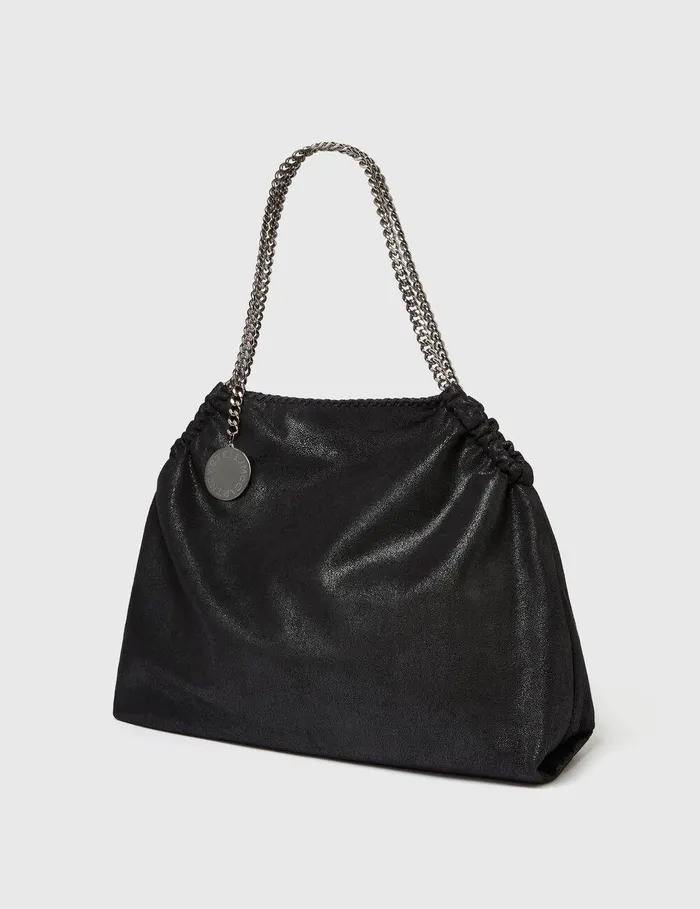 Stella McCartney Tote Bags Women Falabella Drawstring Tote Bag Black