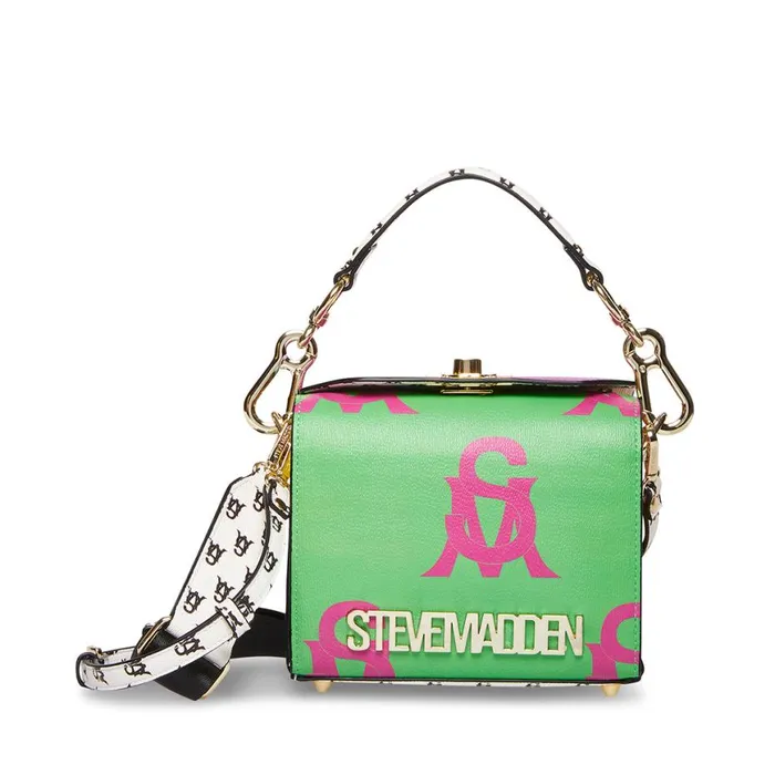 Steve Madden Bkinder Green Multi Womens Shoulder Bags