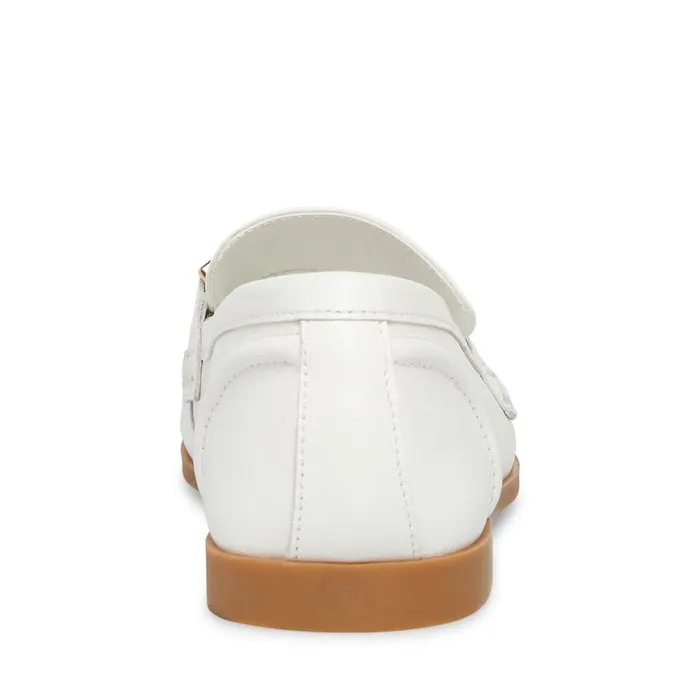 Steve Madden Carrine White Leather Womens Flats Steve Madden Carrine White Leather Womens Flats