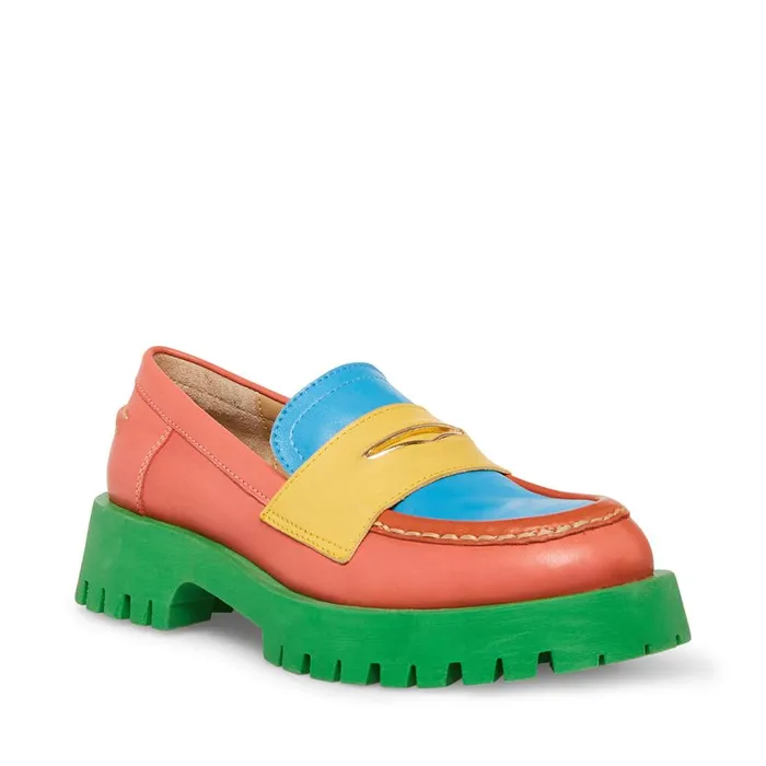 Steve Madden Lawrence Bright Multi Womens Loafers