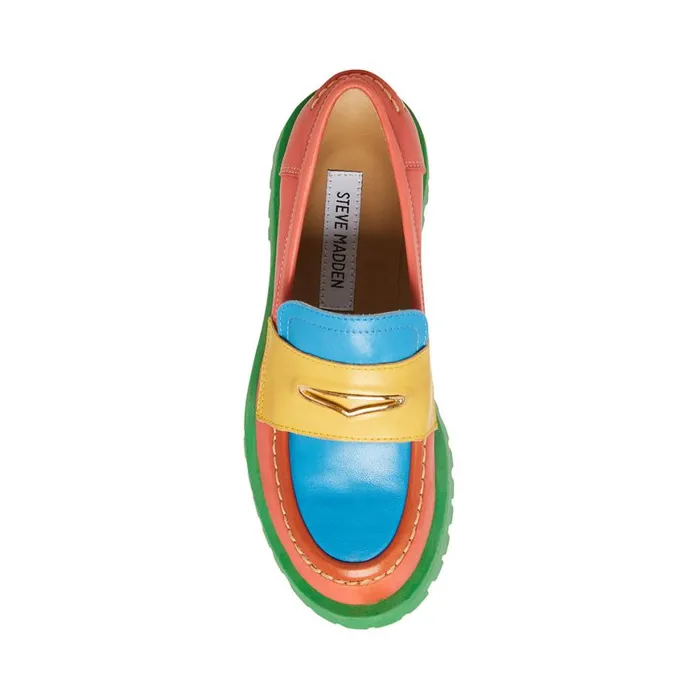 Steve Madden Lawrence Bright Multi Womens Loafers