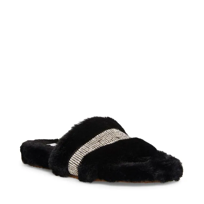 Steve Madden Mandi Black Womens Slippers