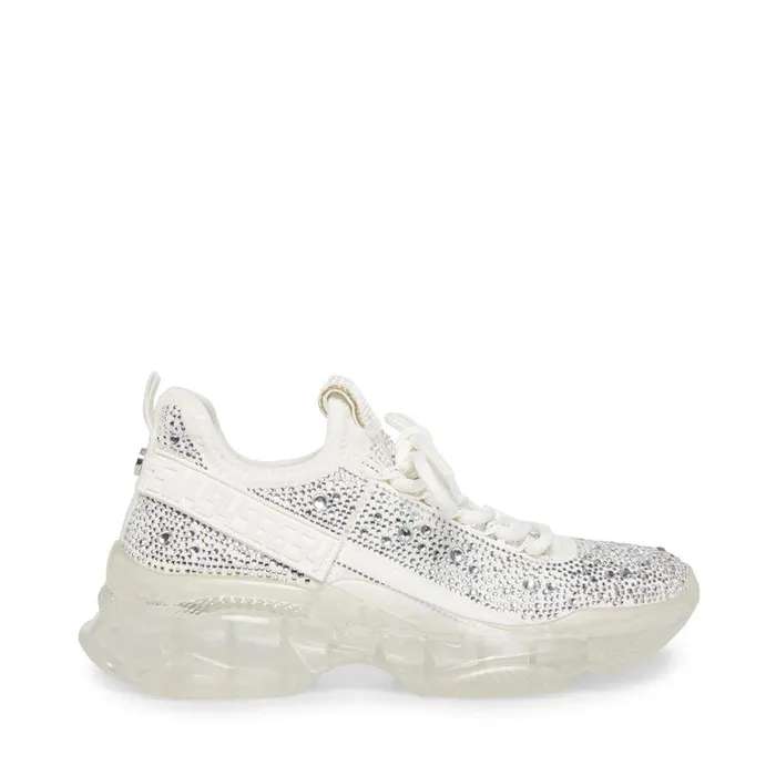 Steve Madden Maxima R White Multi Womens Sneakers