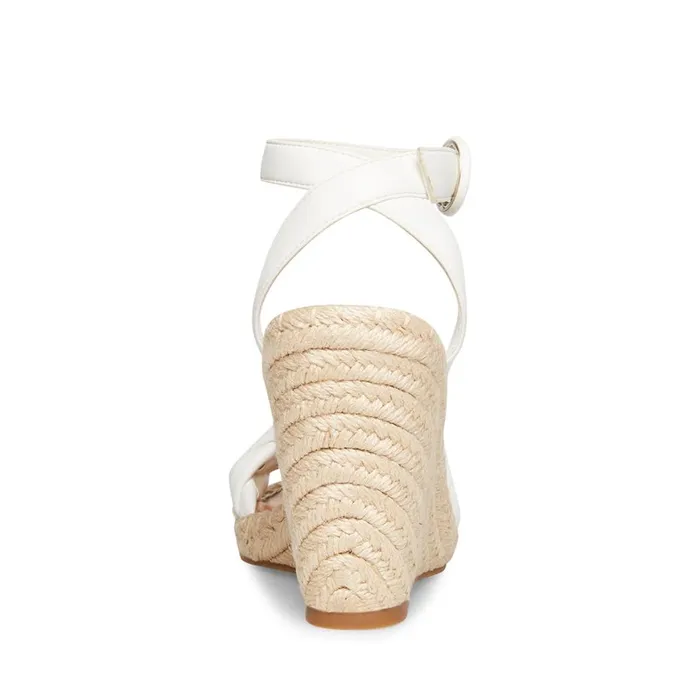 Steve Madden Novah White Womens Wedges Steve Madden Novah White Womens Wedges