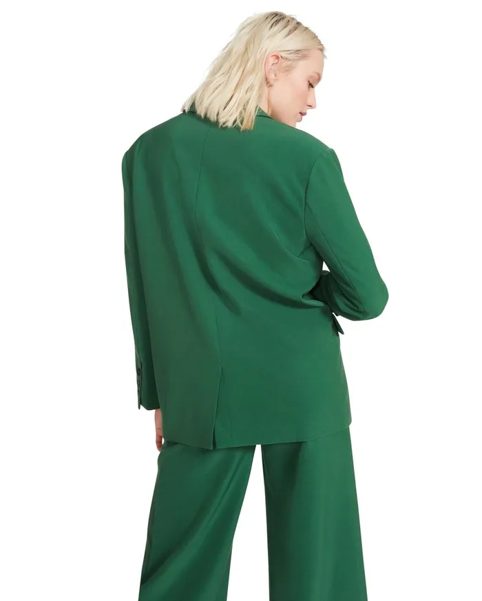 Steve Madden Oversized Blazer Green Womens Jackets and Coats