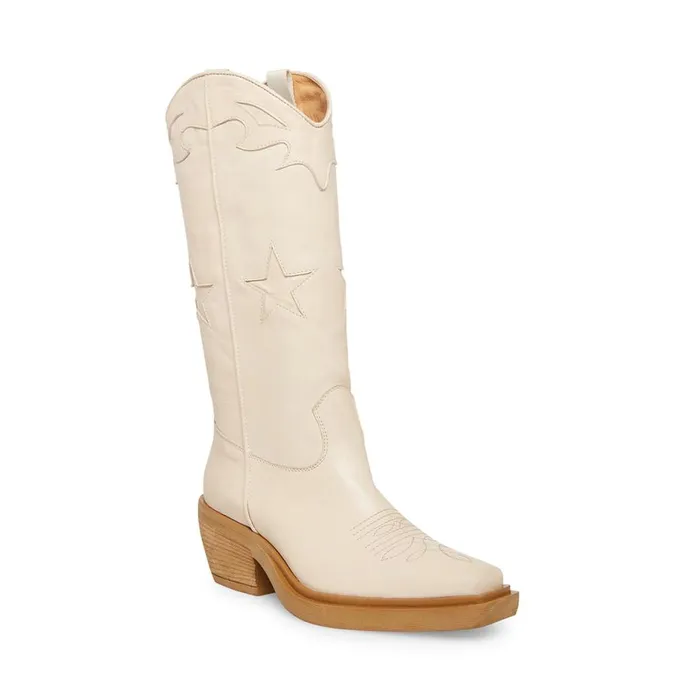 Steve Madden Peyton Bone Leather Womens Boots Steve Madden Peyton Bone Leather Womens Boots