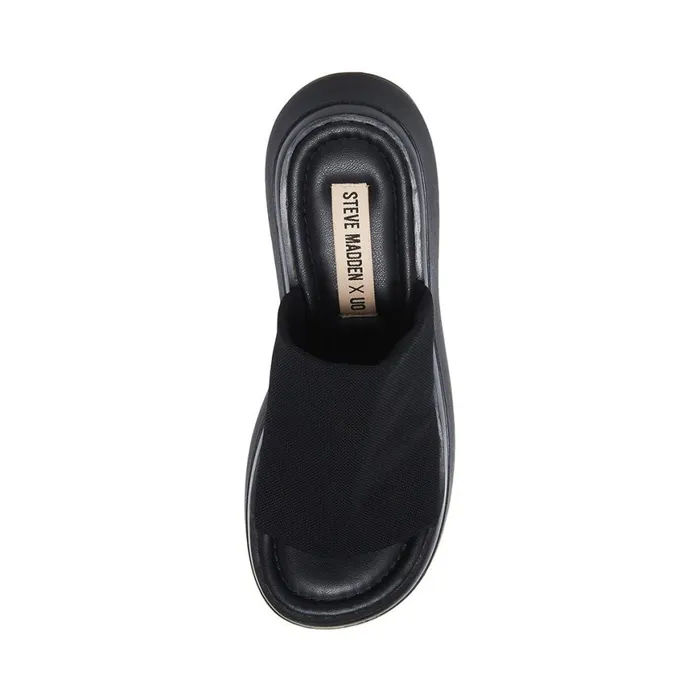 Steve Madden Scrunchy Black Womens Sandals Steve Madden Scrunchy Black Womens Sandals