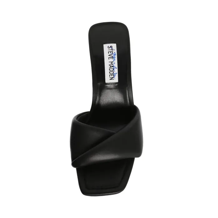 Steve Madden Thai Black Leather Womens Mules Steve Madden Thai Black Leather Womens Mules