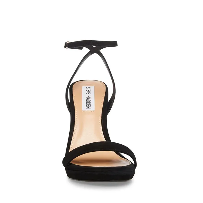 Steve Madden Wafer Black Suede Womens Heels Steve Madden Wafer Black Suede Womens Heels