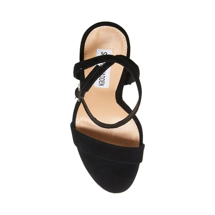 Steve Madden Wafer Black Suede Womens Heels Steve Madden Wafer Black Suede Womens Heels