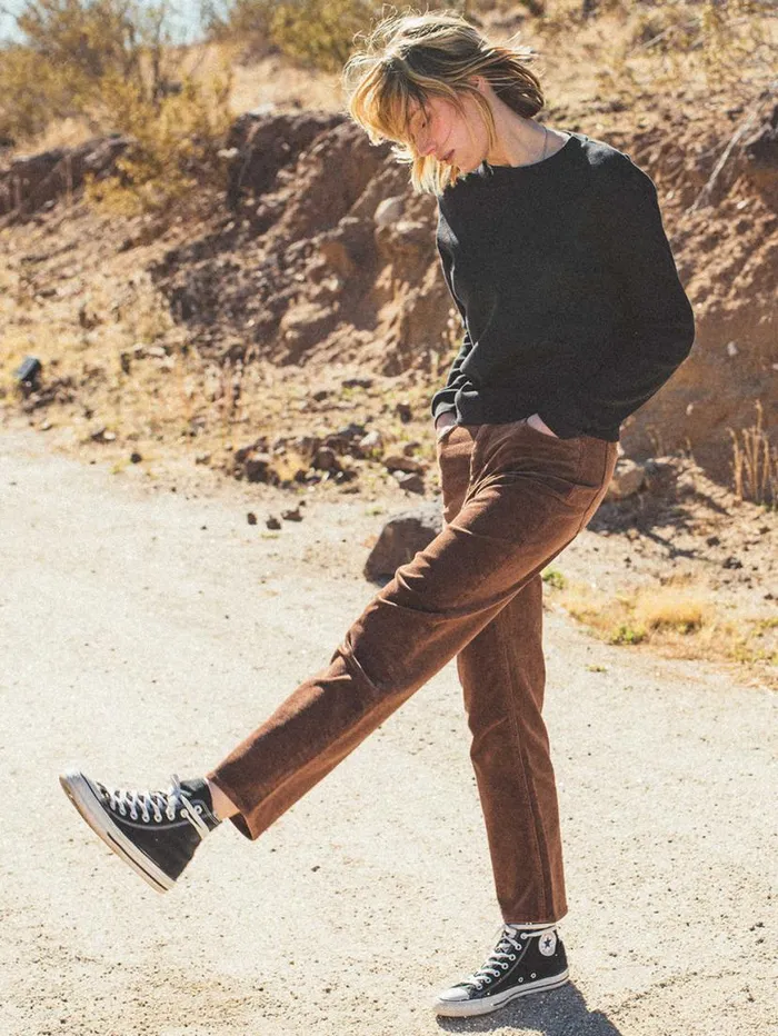 Stoned Straight Jeans 8211 Bear Brown Womens Volcom Bottoms