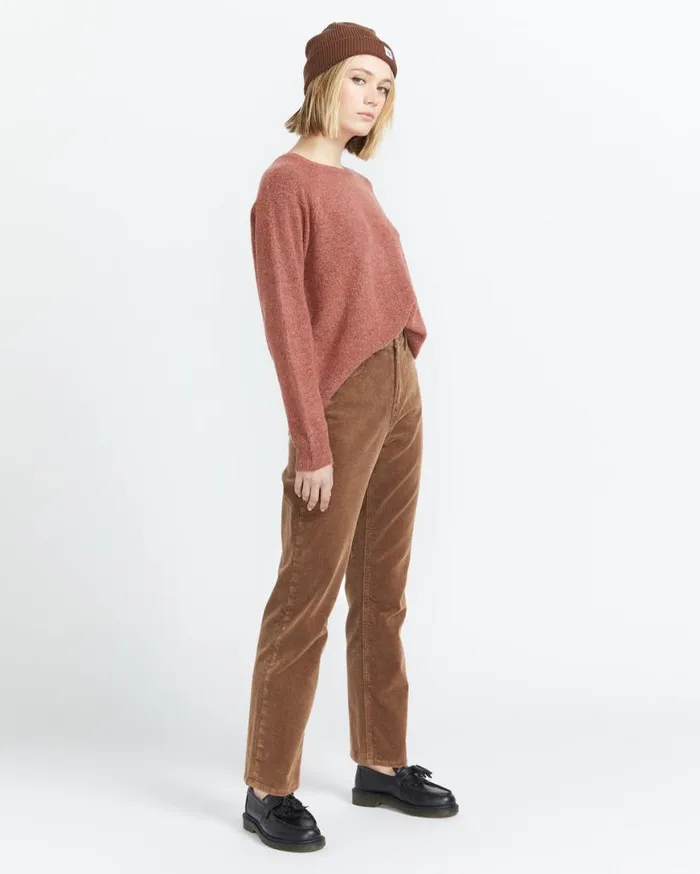 Stoned Straight Jeans 8211 Bear Brown Womens Volcom Bottoms