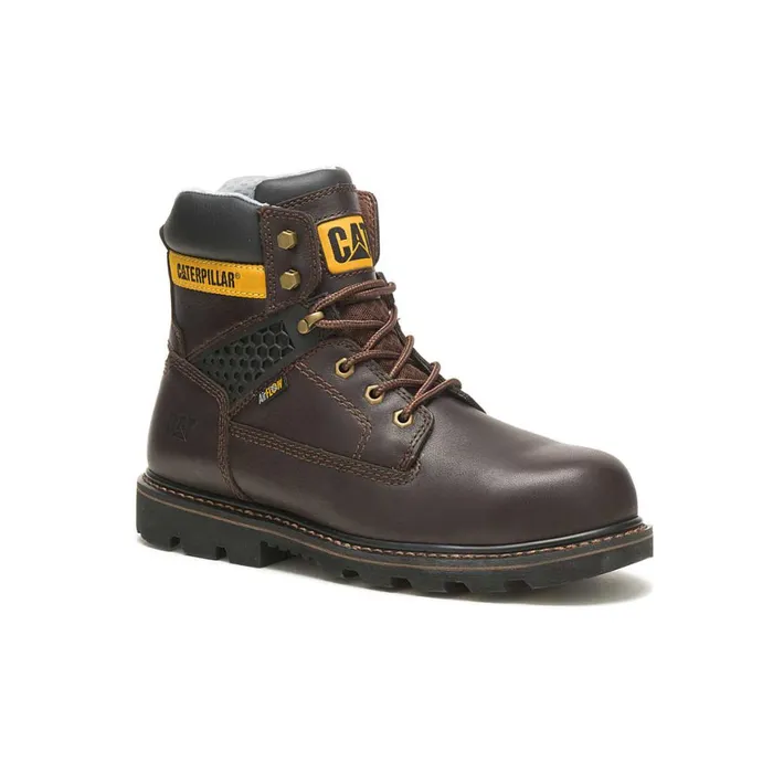 Structure Cool Composite Toe Work Boot Dark Brown Men Cat Footwear Boots