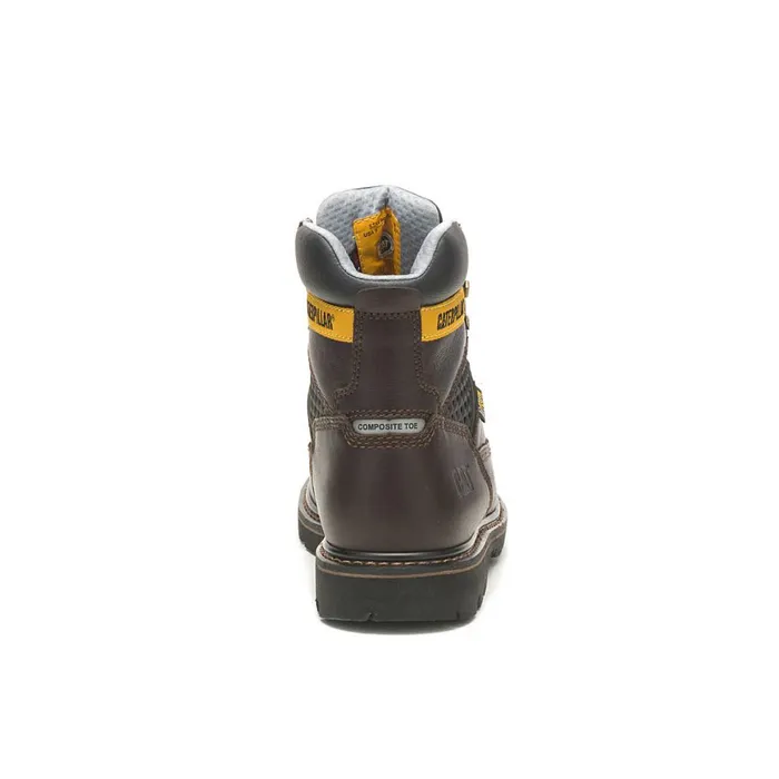 Structure Cool Composite Toe Work Boot Dark Brown Men Cat Footwear Boots