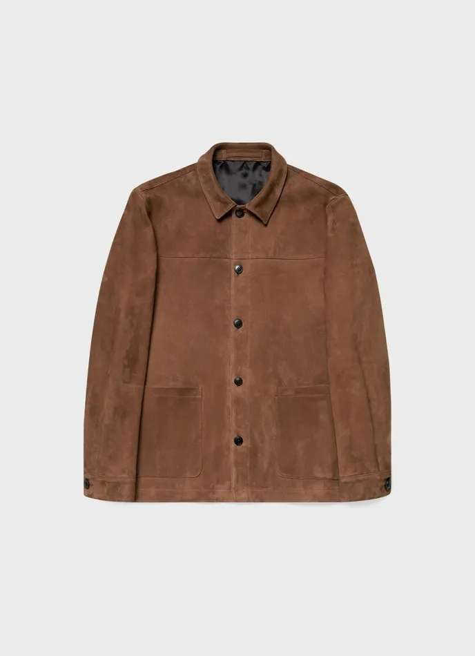 Suede Twin Pocket Jacket Men SUNSPEL Jackets and Coats
