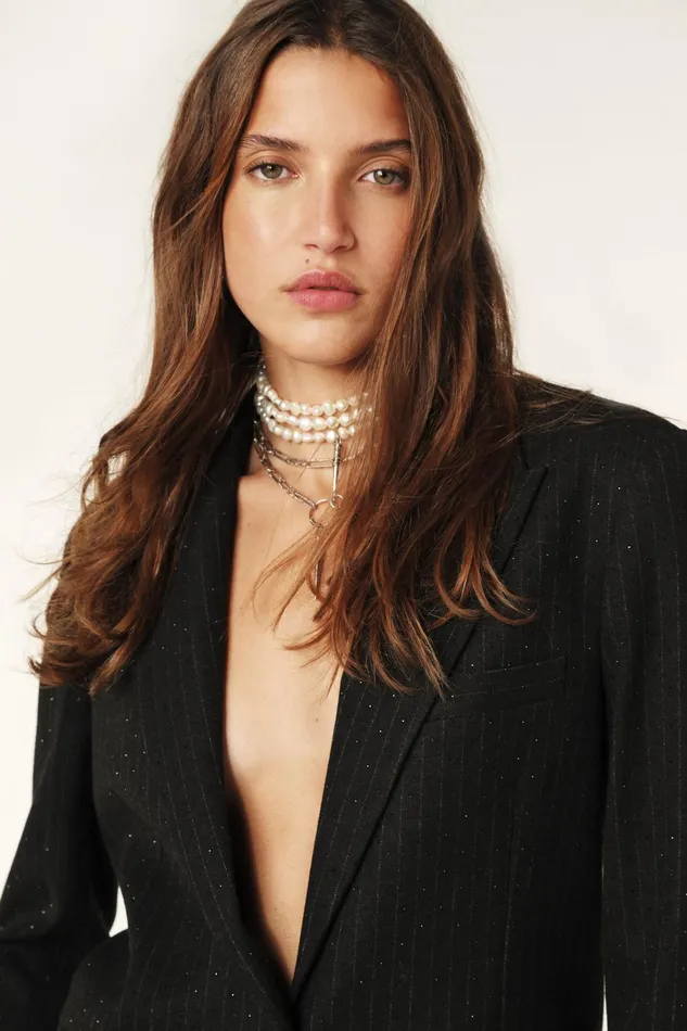 Suit Jacket Pops Black Women Baandsh Jackets and Coats