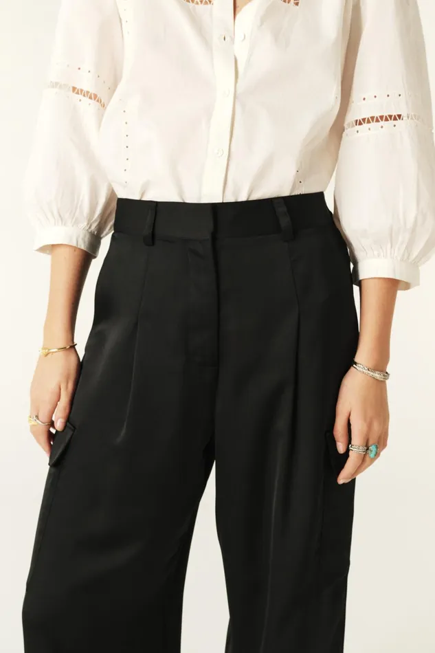 Suit Pants Cary Black Women Baandsh Pants and Jeans