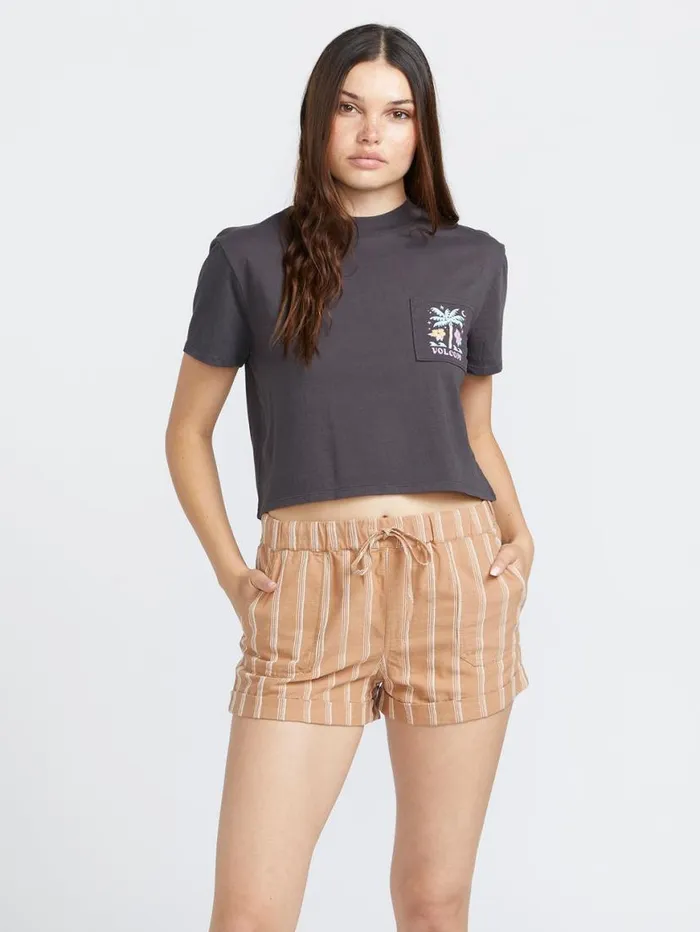 Sunday Strut Shorts 8211 Mocha Womens Volcom Bottoms