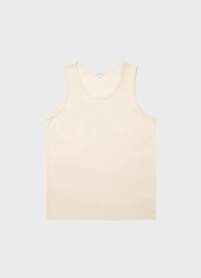 Sunspel X MR PORTER Riviera Tank Undyed Men SUNSPEL Tshirts