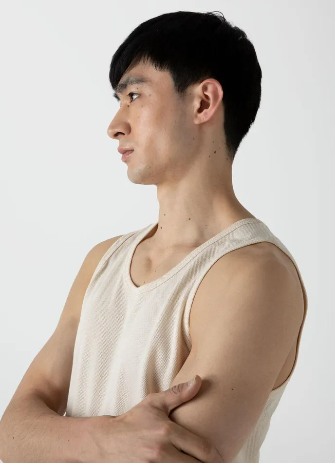 Sunspel X MR PORTER Riviera Tank Undyed Men SUNSPEL Tshirts