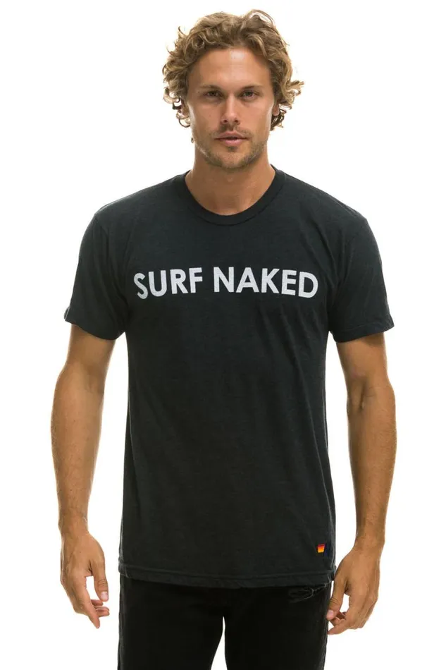 Surf Naked Tee 8211 Charcoal WomenMen Aviator Nation Tees