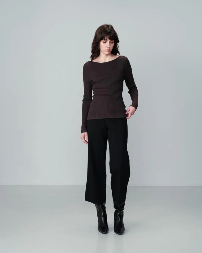 SWEATER ANTHRACITE NATEO Shop Grace and Mila Plain Jumpers