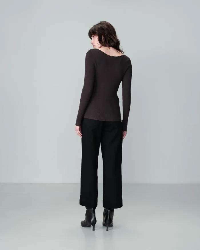 SWEATER ANTHRACITE NATEO Shop Grace and Mila Plain Jumpers