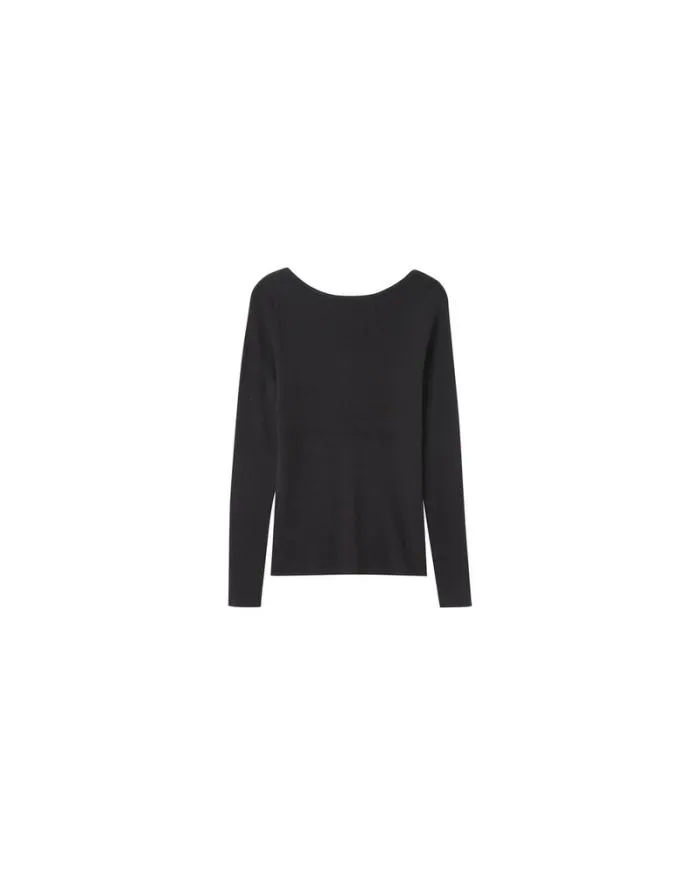 SWEATER ANTHRACITE NATEO Shop Grace and Mila Plain Jumpers