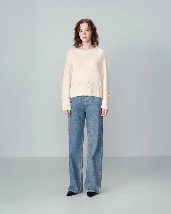 SWEATER ECRU NAURINE Shop Grace and Mila Plain Jumpers