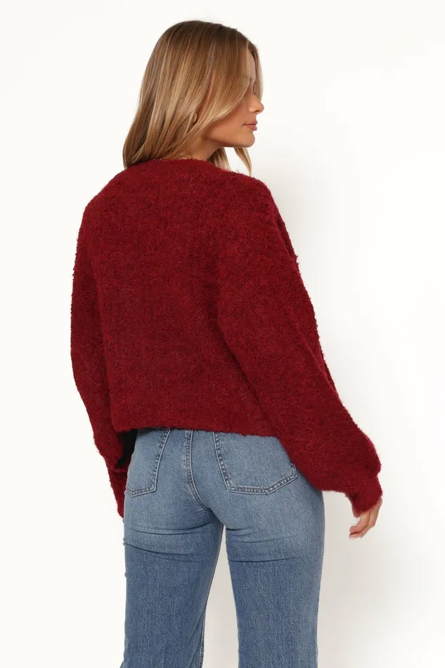 Sweaters Albertine Cardigan Wine Petal and Pup Women
