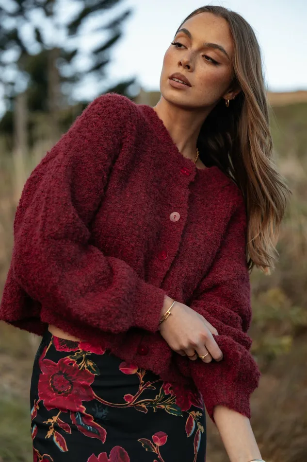 Sweaters Albertine Cardigan Wine Petal and Pup Women
