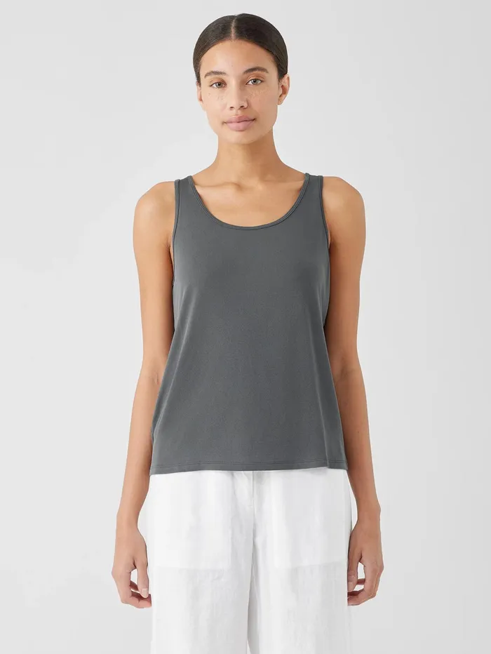 Sweaters and Cardigans Women Eileen Fisher Stretch Silk Jersey Scoop Neck Tank Black Sweaters and Cardigans Women Eileen Fisher Stretch Silk Jersey Scoop Neck Tank Black