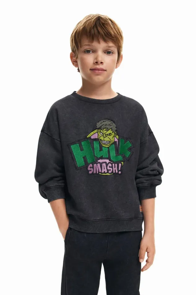 Sweaters and Sweatshirts Kids Desigual Hulk Sweatshirt Black
