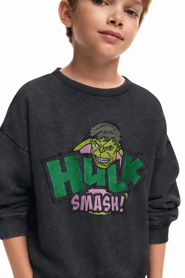 Sweaters and Sweatshirts Kids Desigual Hulk Sweatshirt Black