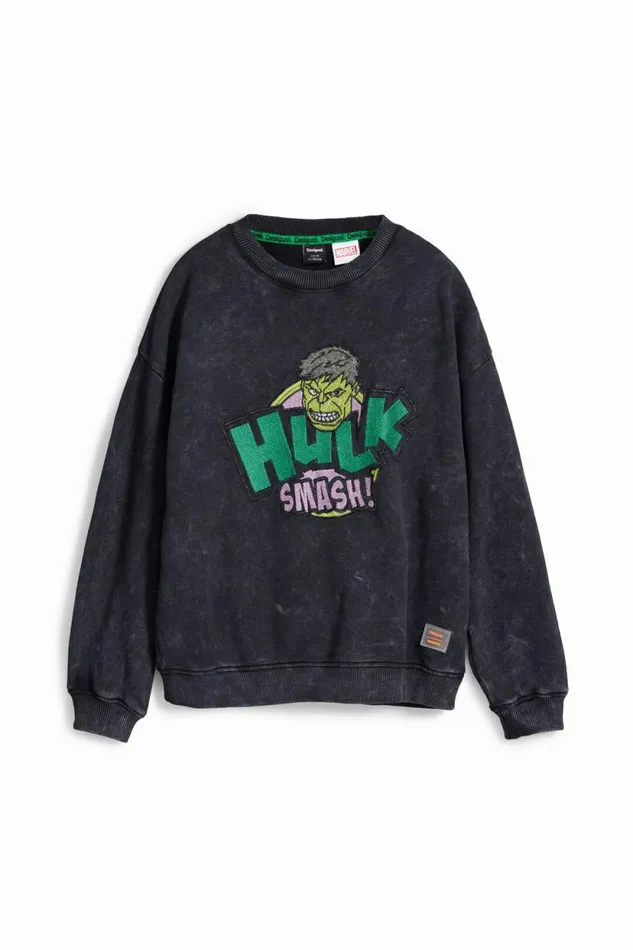 Sweaters and Sweatshirts Kids Desigual Hulk Sweatshirt Black