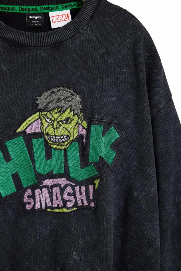 Sweaters and Sweatshirts Kids Desigual Hulk Sweatshirt Black
