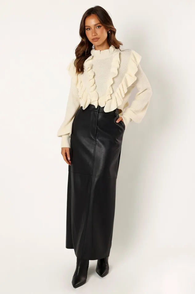Sweaters Charice Knit Long Sleeve Top Cream 8211 Petal and Pup Women