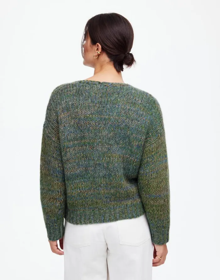 Sweaters Women Madewell Marled VNeck Sweater Mossy Umber Marl