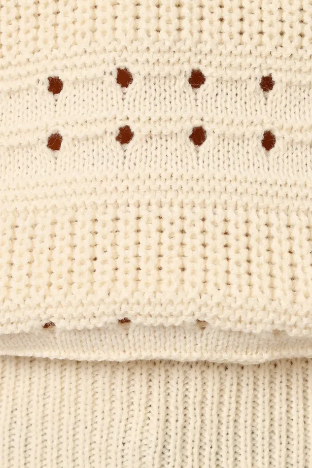 Sweaters Women Watton Stripe Knit Sweater Cream Petal and Pup