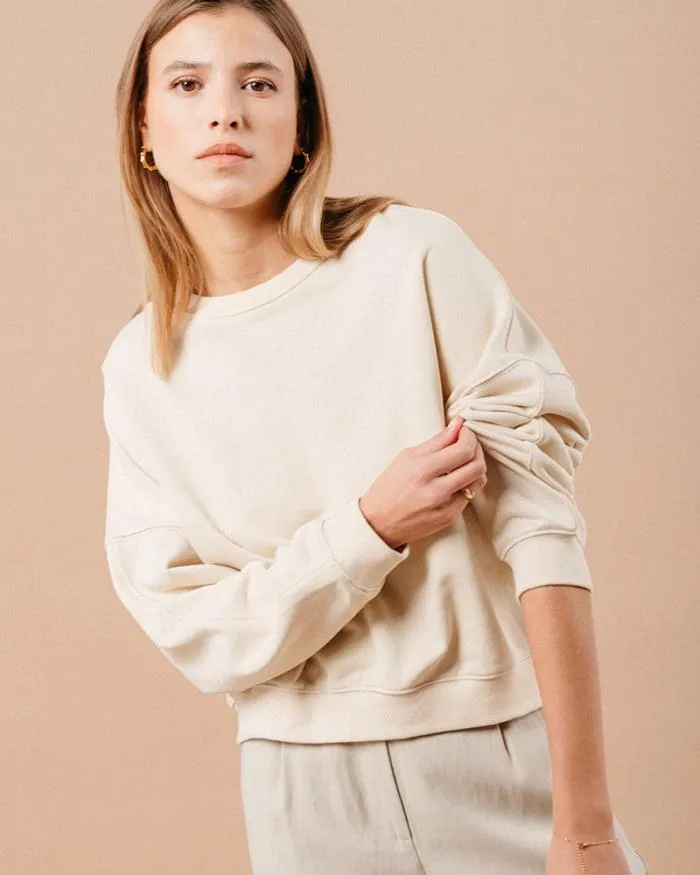 SWEATSHIRT BEIGE MARAIS Shop Grace and Mila Sweatshirts