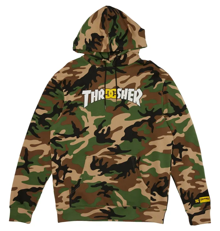 Sweatshirts and Hoodies DC Shoes Men Thrasher DC PH Hoodie army camo